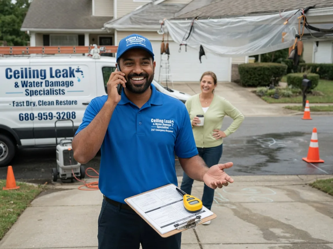 Ceiling Leak Cleanup Lime Springs, IA FAQs